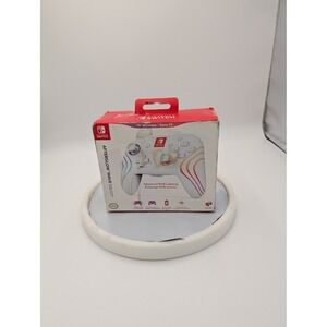 PDP Afterglow Wave Wireless Controller Nintendo Switch White RGB 500-252-WH-V1